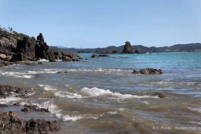 Whitikau rocks, Oakura Bay, Northland - New Zealand