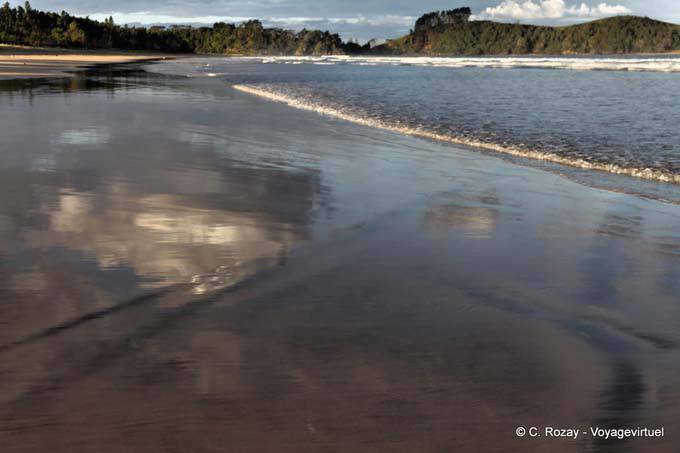 Reflections on the beach, Whananaki, Northland - New Zealand