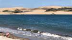White Sand Beach, Kauri Coast, Hokianga Harbour, Oponomi, Northland, New Zealand.