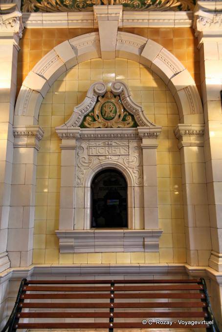 Style of the box to tickets, Dunedin, Railway Station - New Zealand