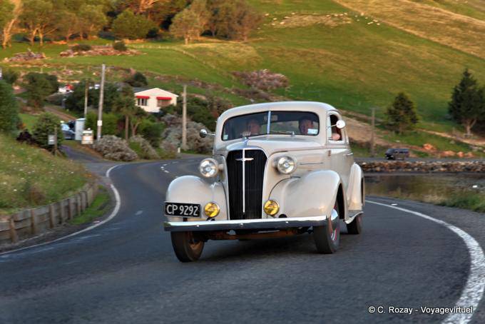 An old Chevrolet in perfect condition, Otago Peninsula Dunedin Old Car - New Zealand