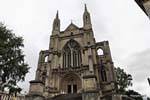 Front view from the Octagon, Dunedin St Pauls Cathedral, New Zealand.