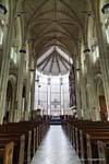 The choir and his cross Plexiglas, Dunedin, St Pauls Cathedral, New Zealand.