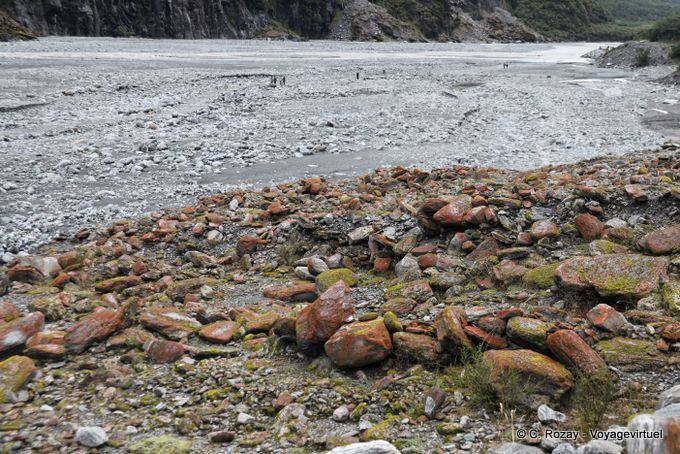 Rocks and meltwater, Fox Glacier, Westcoast - New Zealand