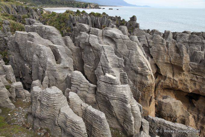 Looking south Dolomite Point, Punakaiki, Westcoast - New Zealand