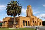 Extravagant municipal building, Westport, Westcoast, New Zealand.
