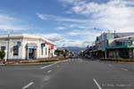 The streets perfectly straight, Westport, Westcoast, New Zealand.