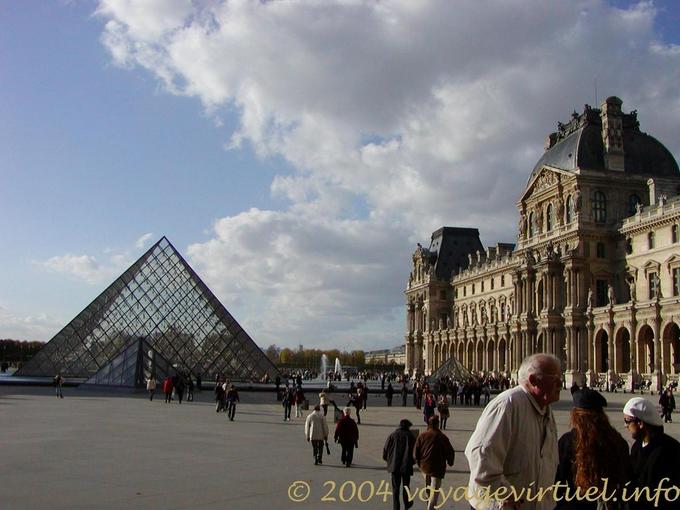 Pyramid and the Louvre, Paris, France