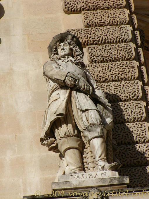 Statue of Vauban, Beauvais Rotonde, Le Louvre, Paris, France