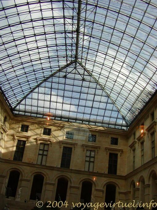 Glass roof of the Puget room, The Louvre, Paris, France