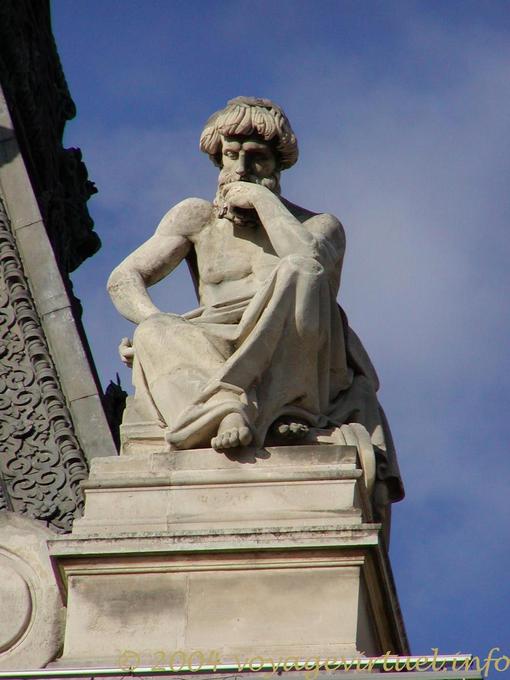 Meditation, Jean Marie Bonnassieux, 1857 Pavillon Turgot, Louvre, Paris, France