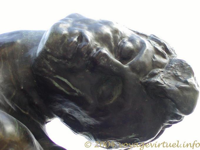 Rodin, head of the Great Shadow, Tuileries, Paris, France