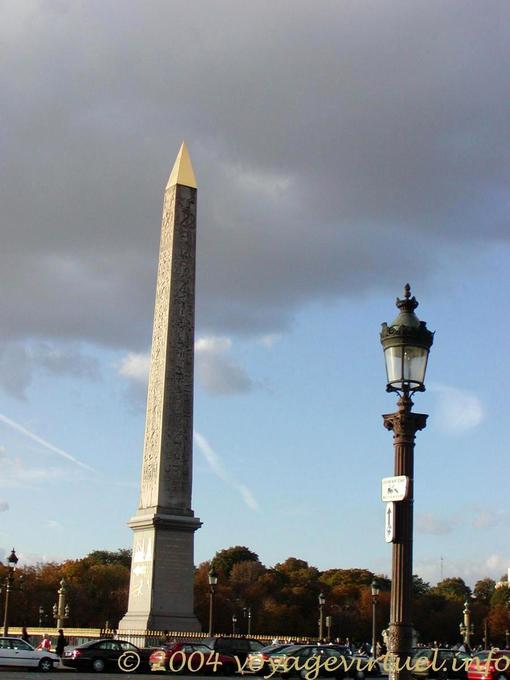 Pointe gold, Obelisk of Luxor, Place de la Concorde, Paris, France