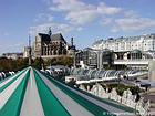 Panorama of Les Halles and St. Eustache, Paris, France.