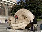 Listening, Henri sculpture Miller Place Cassin, Paris, France.