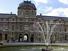 Water jets, Paris, The Louvre, France.