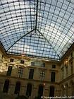 Glass roof of the Puget room, The Louvre, Paris, France.