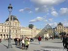 View the Louvre, Paris, France.