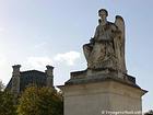 Victory seated, statue of Antoine-François Gérard, Jardin du Carrousel, Paris, France.