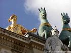Detail of the Carousel Arch of triumph, Paris, France.