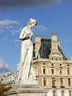 Statue of Diana by Leveque in the Tuileries gardens in front of Rivoli, Paris, France.