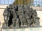 The Crowd, Raymond Mason, bronze sculpture, Tuileries, Paris, France.