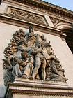 Sculpture on the Arc de Triomphe de l'Etoile, Paris, France.