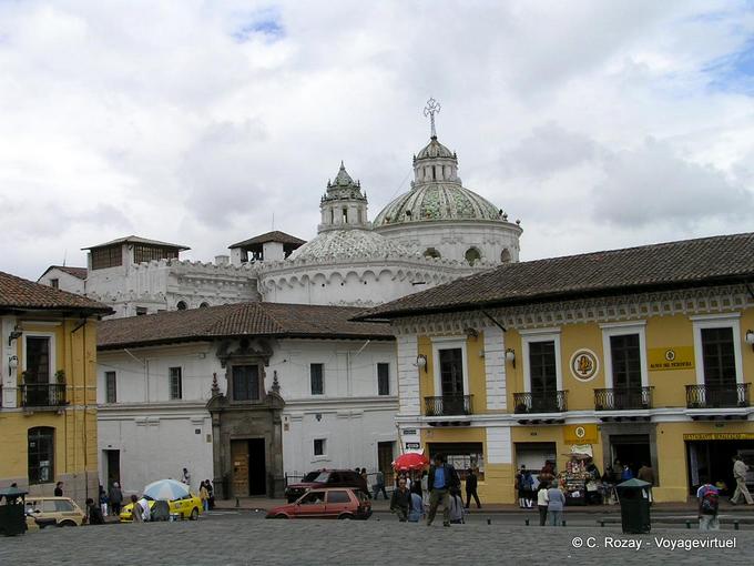The domes of the Church of the Society of Jesus, Quito -Ecuador