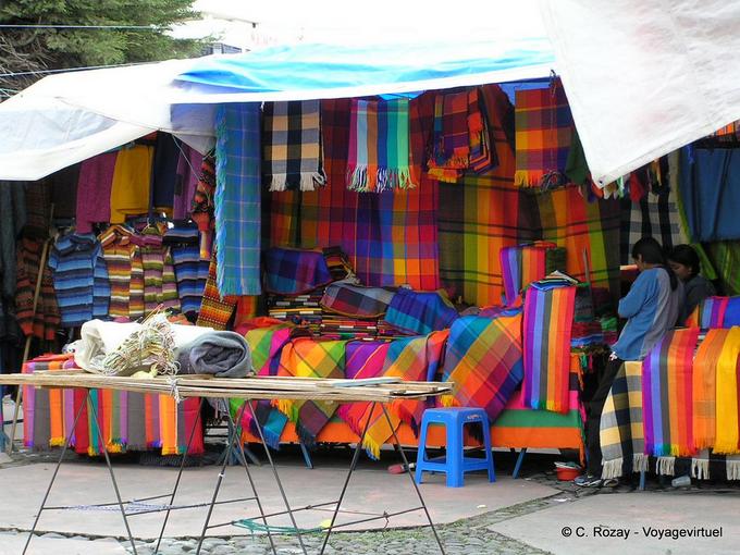 Fabulous colors handmade fabrics, Otavalo -Ecuador