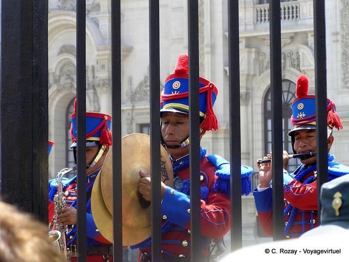 Military music behind the bars, Lima -Peru