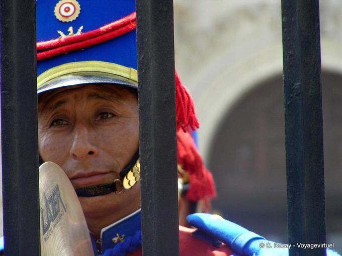 Sad musician, Lima -Peru