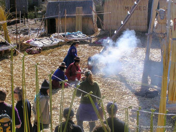 Daily life Aymara Titicaca -Peru
