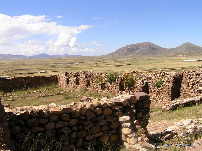 Panorama from the ruins of Pukara -Peru