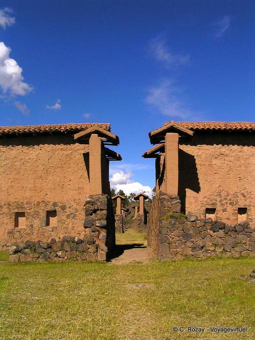 Peru Wiracocha Raq'chi, geometry in the temple -Peru