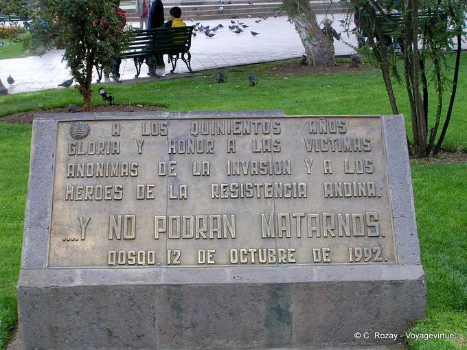 Monument Resistencia Andina Cusco (Qosqo) -Peru