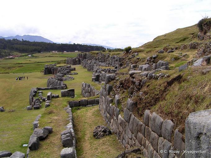 Littleness of man, Inca fortress of Sacsayhuaman -Peru