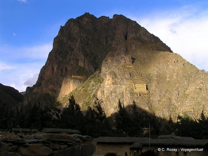 Hill Tambo between shade and sun, Ollantaytambo -Peru