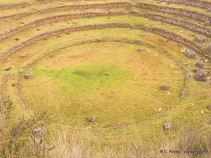 Site amphitheater terraces of Moray -Peru