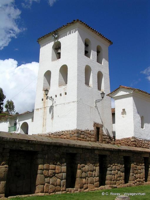 Church tower of Chinchero -Peru