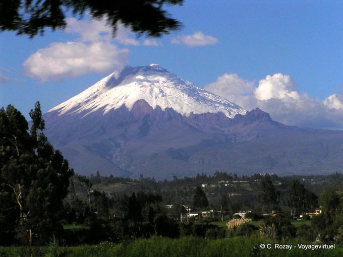 Cotopaxi volcano which rises to 5897 meters -Ecuador