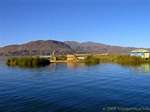 Landscape of Lake Titicaca populated by Aymaras, Peru.