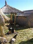 Totora's houses, Titicaca, Peru.
