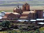 Church of Santa Isabel (1767) from above, Pukara, Peru.
