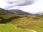 Panorama of the Sacred Valley, Peru.