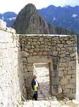 Fortified entrance to the urban area, Machu Picchu, Peru.