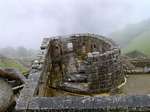 At the foot of Machu Picchu Temple of the Sun, Peru.