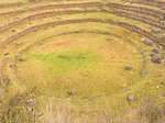 Site amphitheater terraces of Moray, Peru.