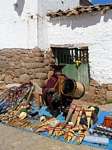 Artisan Inca and Andean musical instruments, Chinchero, Peru.