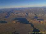 Lakes Andes seen airplane, Peru.