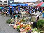 Market instead of ponchos, Otavalo, Ecuador.